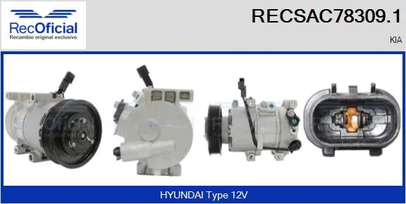 Compressor, air conditioning (RECSAC78309.1)