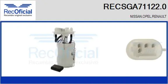 Fuel Feed Unit (RECSGA71122.0)