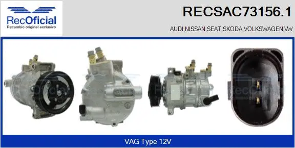 Compressor, air conditioning (RECSAC73156.1)