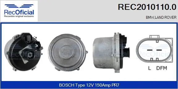 Alternator (REC2010110.0)