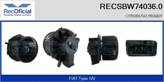 Interior Blower (RECSBW74036.0)