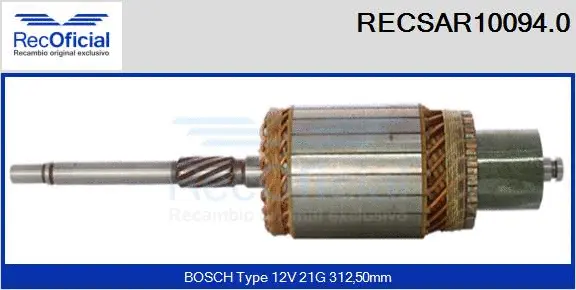 Armature, starter (RECSAR10094.0)