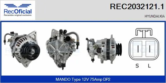 Alternator (REC2032121.1)