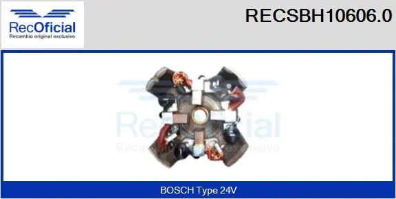 Holder, carbon brushes (RECSBH10606.0)