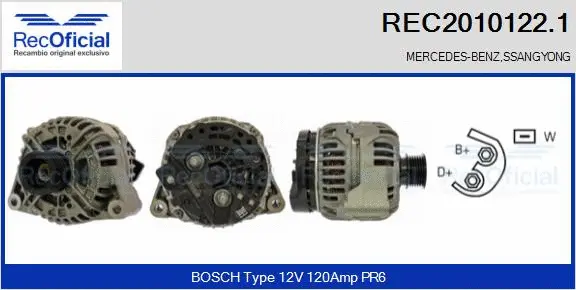 Alternator (REC2010122.1)