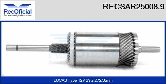 Armature, starter (RECSAR25008.9)