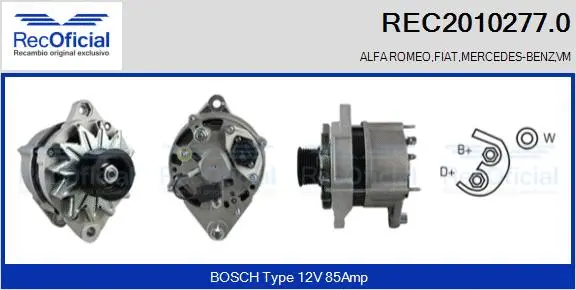 Alternator (REC2010277.0)