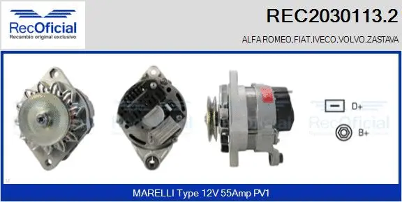 Alternator (REC2030113.2)