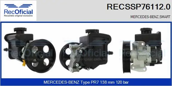 Hydraulic Pump, steering (RECSSP76112.0)