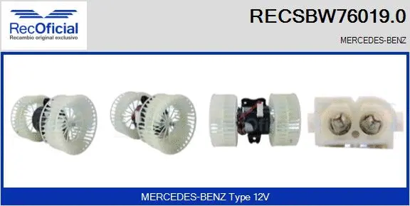 Interior Blower (RECSBW76019.0)