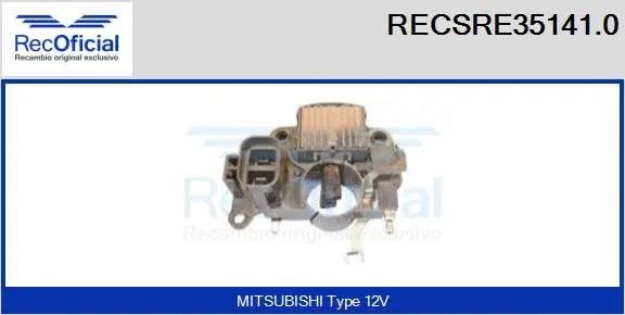 Alternator Regulator (RECSRE35141.0)