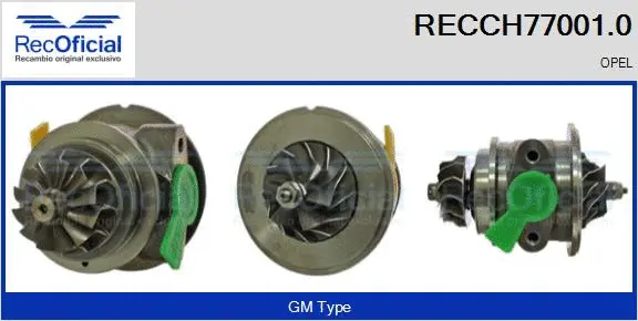 Core assembly, turbocharger (RECCH77001.0)