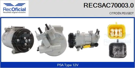 Compressor, air conditioning (RECSAC70003.0)