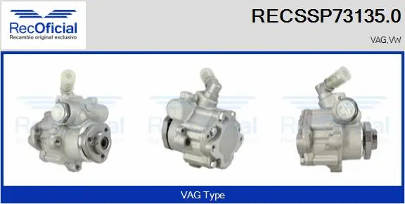 Hydraulic Pump, steering (RECSSP73135.0)