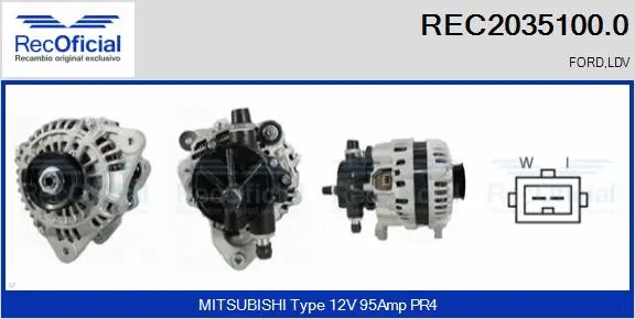 Alternator (REC2035100.0)