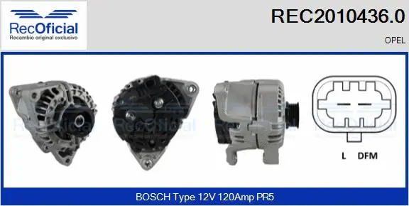 Alternator (REC2010436.0)
