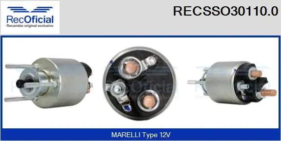 Solenoid Switch, starter (RECSSO30110.0)