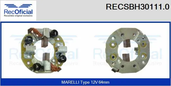 Holder, carbon brushes (RECSBH30111.0)