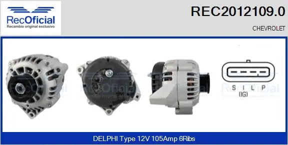 Alternator (REC2012109.0)