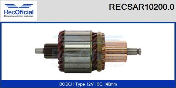 Armature, starter (RECSAR10200.0)
