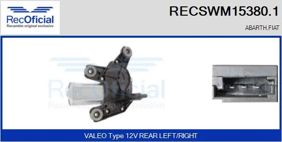Wiper Motor (RECSWM15380.1)