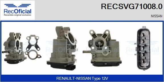 EGR Valve (RECSVG71008.0)