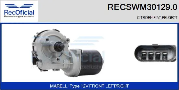 Wiper Motor (RECSWM30129.0)