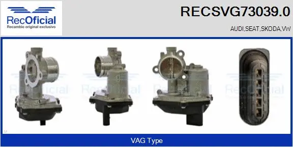 EGR Valve (RECSVG73039.0)