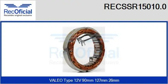 Stator, alternator (RECSSR15010.0)