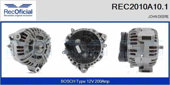 Alternator (REC2010A10.1)