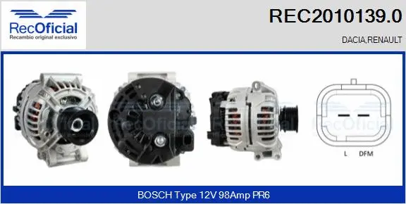 Alternator (REC2010139.0)