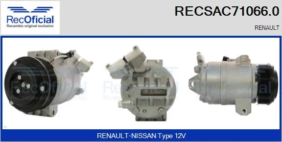 Compressor, air conditioning (RECSAC71066.0)