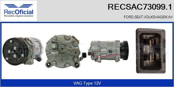 Compressor, air conditioning (RECSAC73099.1)