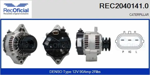 Alternator (REC2040141.0)