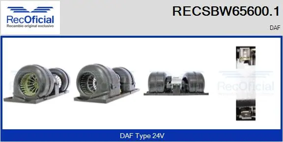 Interior Blower (RECSBW65600.1)