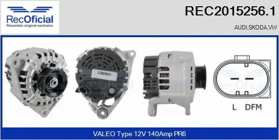 Alternator (REC2015256.1)