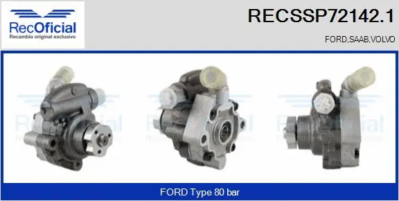 Hydraulic Pump, steering (RECSSP72142.1)