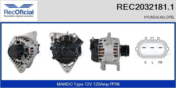 Alternator (REC2032181.1)