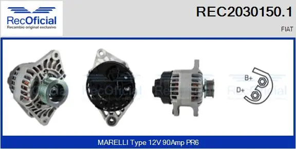 Alternator (REC2030150.1)