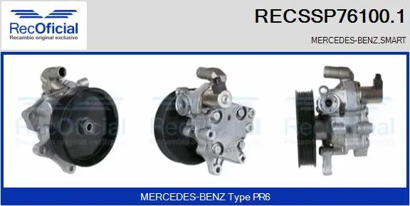 Hydraulic Pump, steering (RECSSP76100.1)