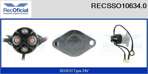 Solenoid Switch, starter (RECSSO10634.0)