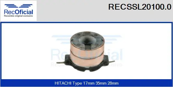 Slip Ring, alternator (RECSSL20100.0)