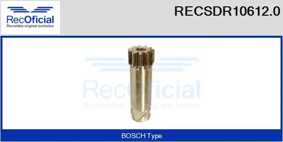 Pinion, starter (RECSDR10612.0)