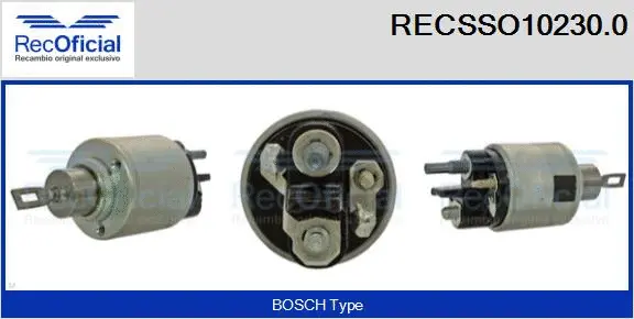 Solenoid Switch, starter (RECSSO10230.0)