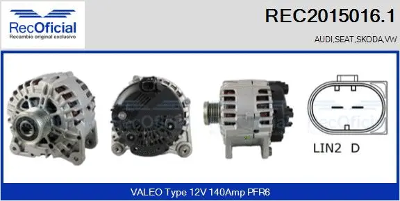 Alternator (REC2015016.1)