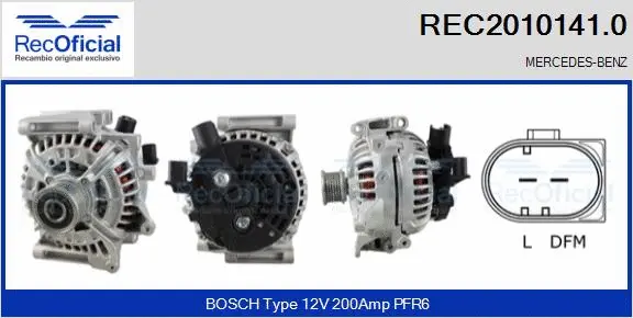 Alternator (REC2010141.0)
