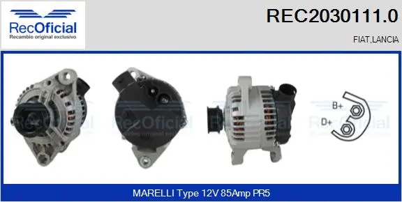Alternator (REC2030111.0)