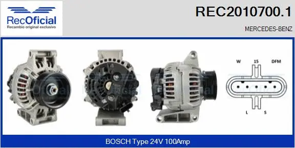 Alternator (REC2010700.1)
