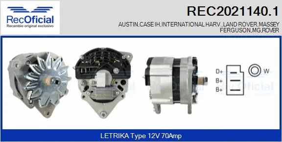 Alternator (REC2021140.1)