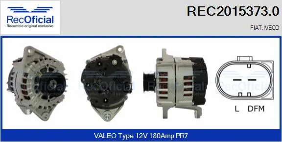 Alternator (REC2015373.0)